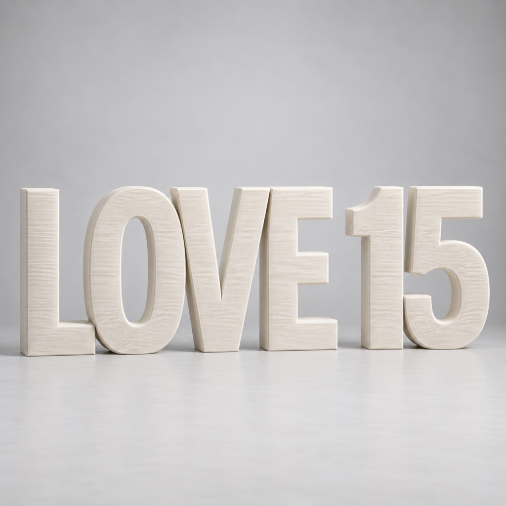 Oversized LOVE, Age & Number Displays — product visualization