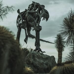 Museum dinosaur display used as a custom figure reference