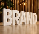 Personalized welcome sign — product visualization