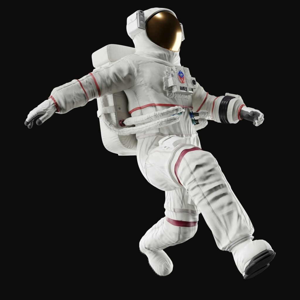 Life-size astronaut figure — product visualization